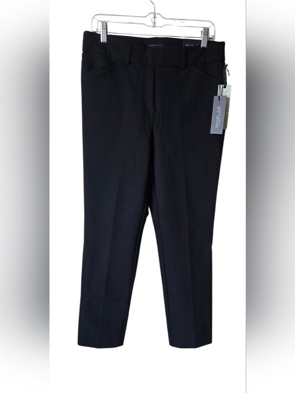 NWT Rachel Zoe Black High Rise Slim Skinny Leg Dress Pants Sz 10